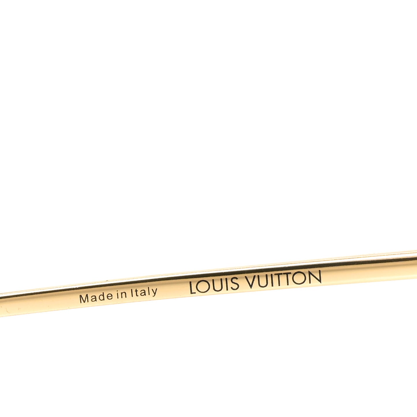 Metal Monogram LV Pilot Light Sunglasses Z1913U Gold Gradiant Brown