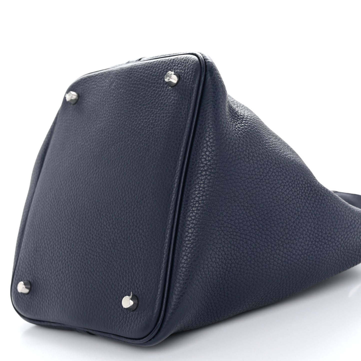 Taurillon Clemence Swift Eclat Picotin Lock 22 MM Bleu Nuit Bleu Electrique