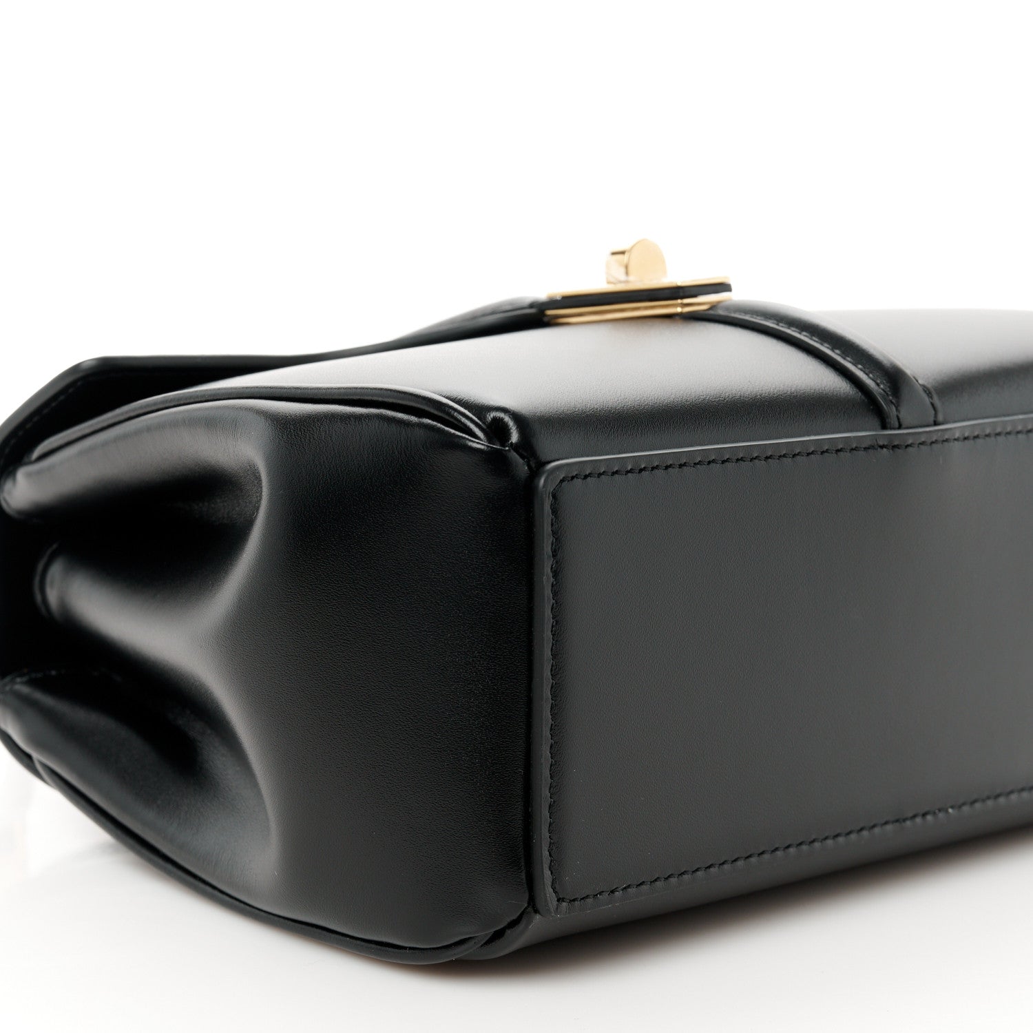 Celine Satinated Calfskin Mini 16 Top Handle Bag Black 10 of 11