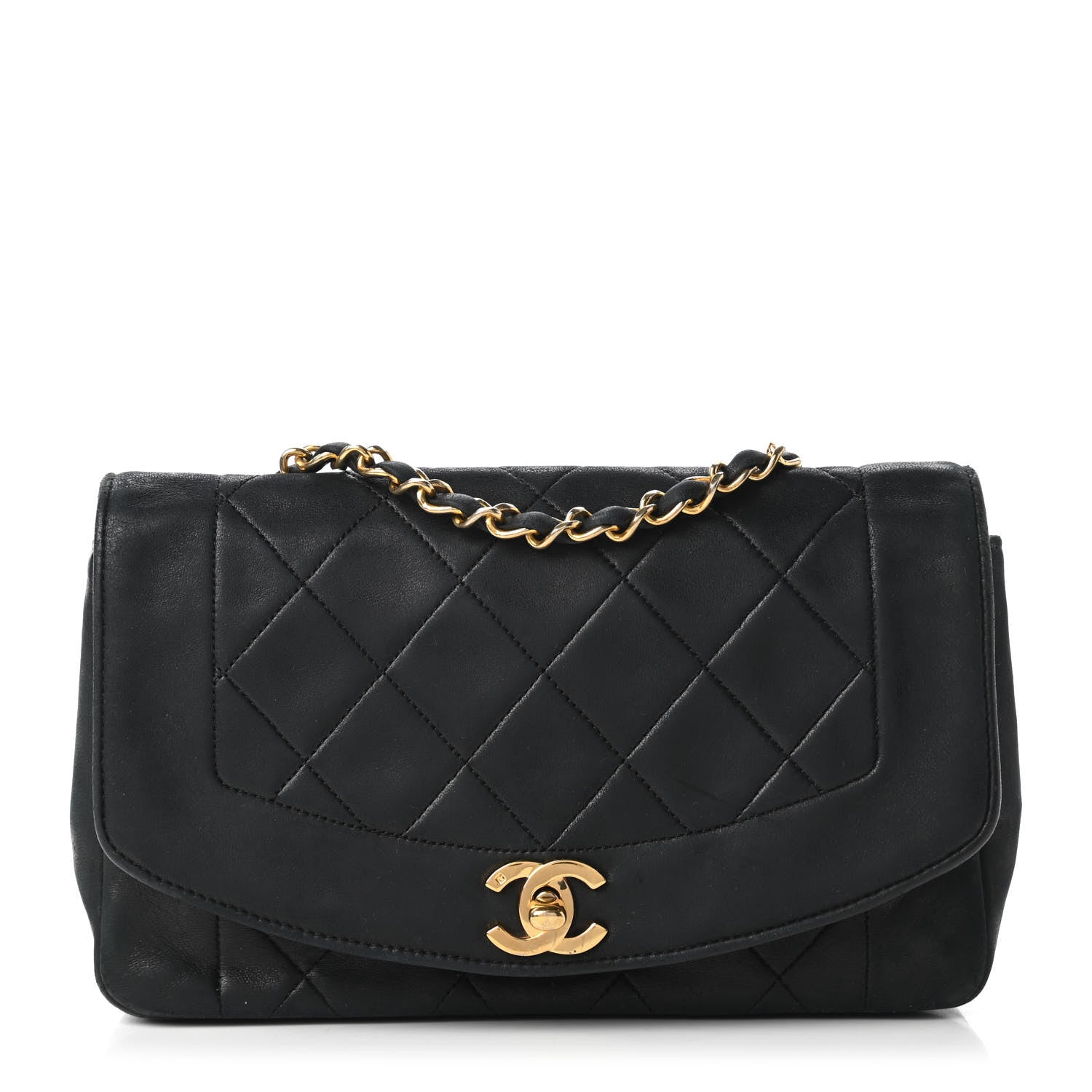 Chanel Lambskin Quilted Small Single Flap Bag Black 1 of 10