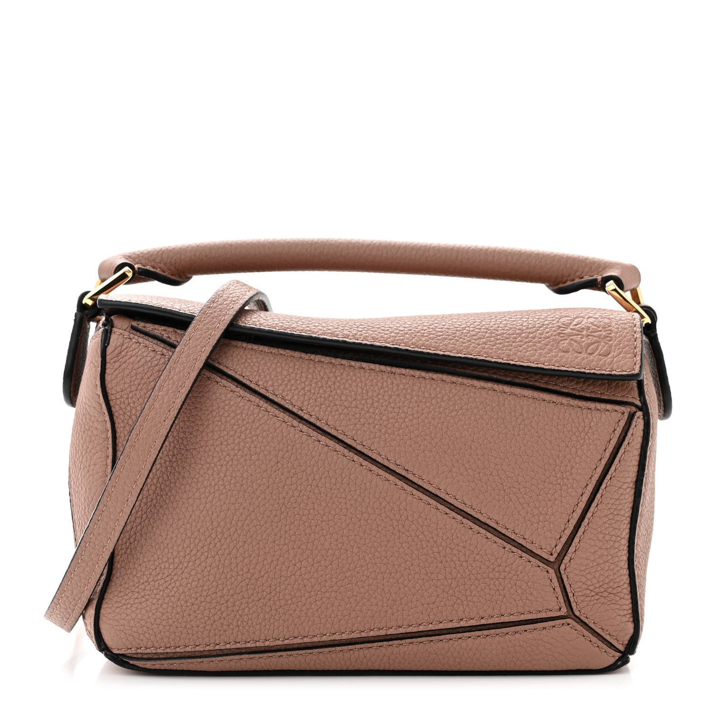 Calfskin Mini Puzzle Bag Dark Blush