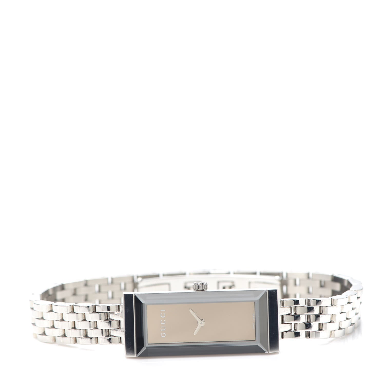 Gucci Stainless Steel 14mm G-Frame Quartz Watch Brown 2 of 6