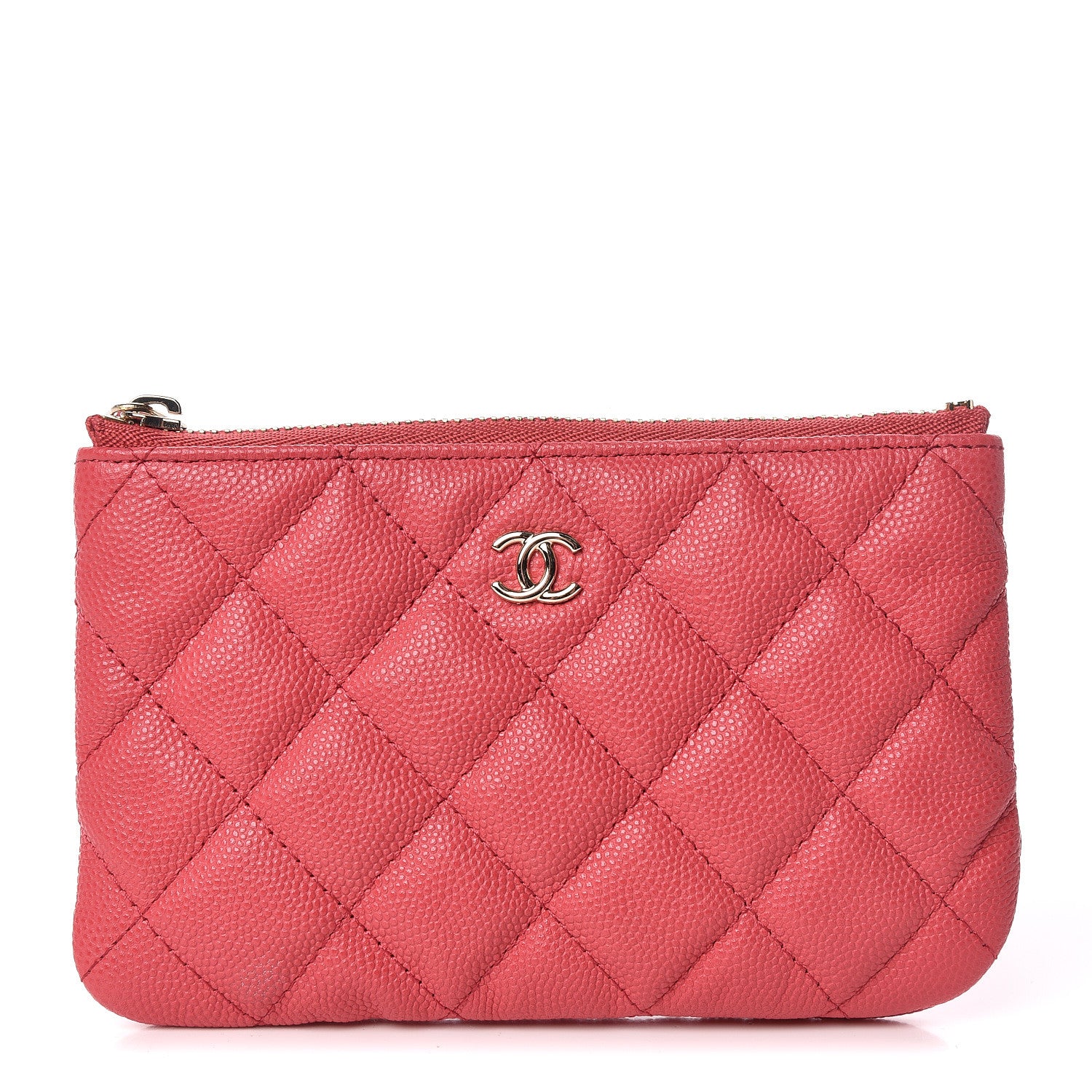 Chanel Caviar Quilted Small Cosmetic Case Pink 1 of 8