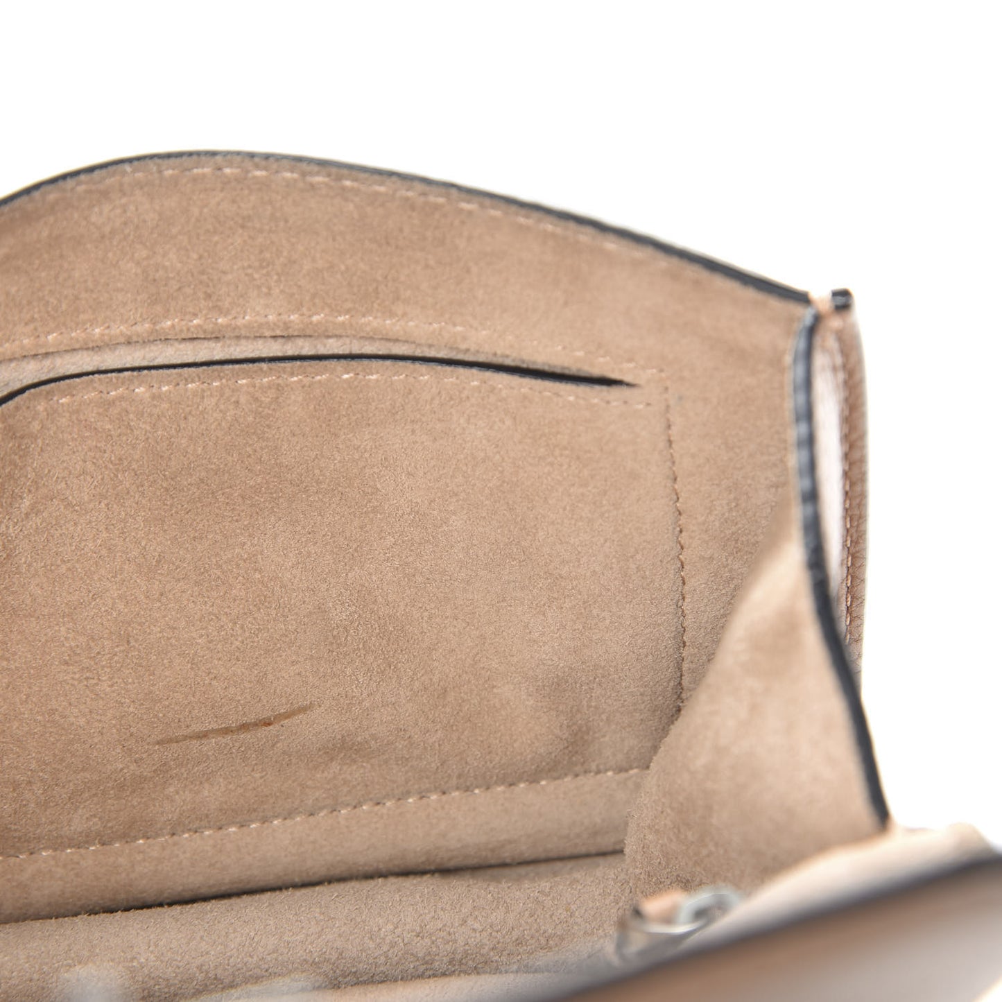 Pebbled Calfskin Small Glam Lock Rockstud Flap Soft Noisette