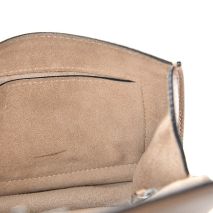 Valentino Garavani Pebbled Calfskin Small Glam Lock Rockstud Flap Soft Noisette 9 of 10