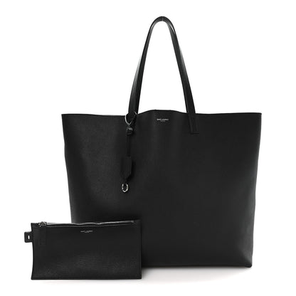 Saint Laurent Calfskin Large Shopping Tote Black 3 of 11
