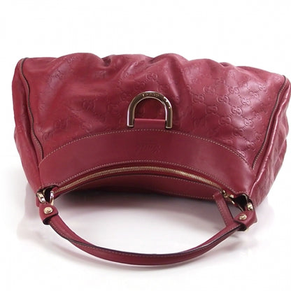 Gucci Guccissima Horsebit Hobo Red 7 of 13