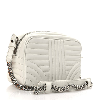 Prada Soft Calfskin Diagramme Crossbody Bag White 3 of 8