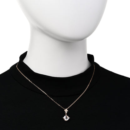 Cartier 18K Pink Gold Diamond Rose Quartz Inde Mysterieuse Pendant Necklace 2 of 5