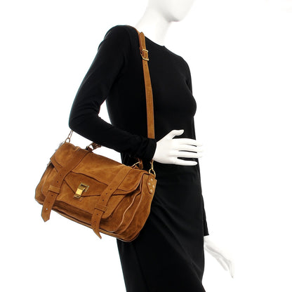 Proenza Schouler Suede Medium PS1 Satchel Tobacco 2 of 8