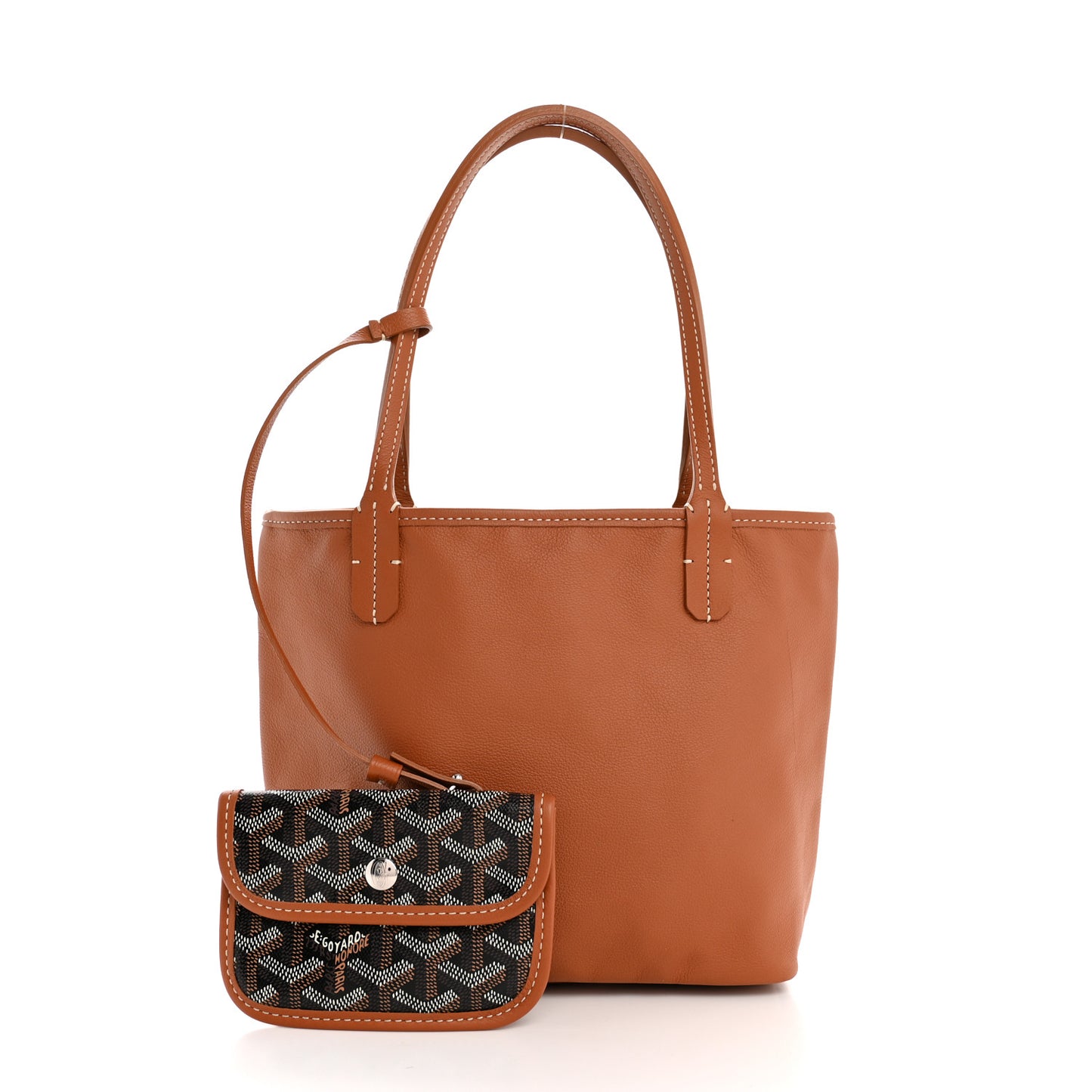 Goyardine Reversible Mini Anjou Black Gold