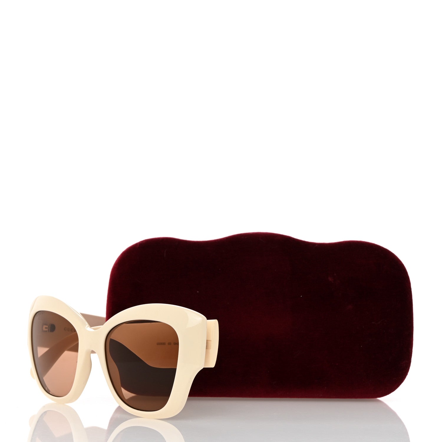 Gucci Acetate GG Butterfly Sunglasses GG0808S Ivory 8 of 8