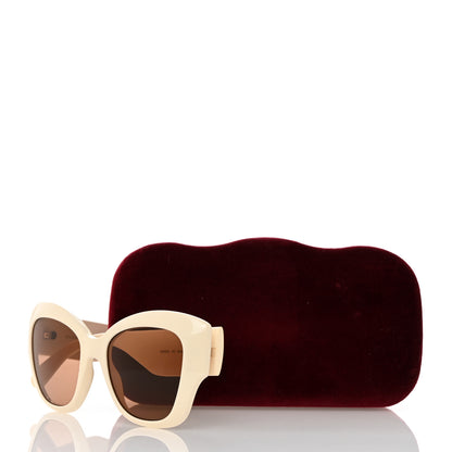 Gucci Acetate GG Butterfly Sunglasses GG0808S Ivory 8 of 8
