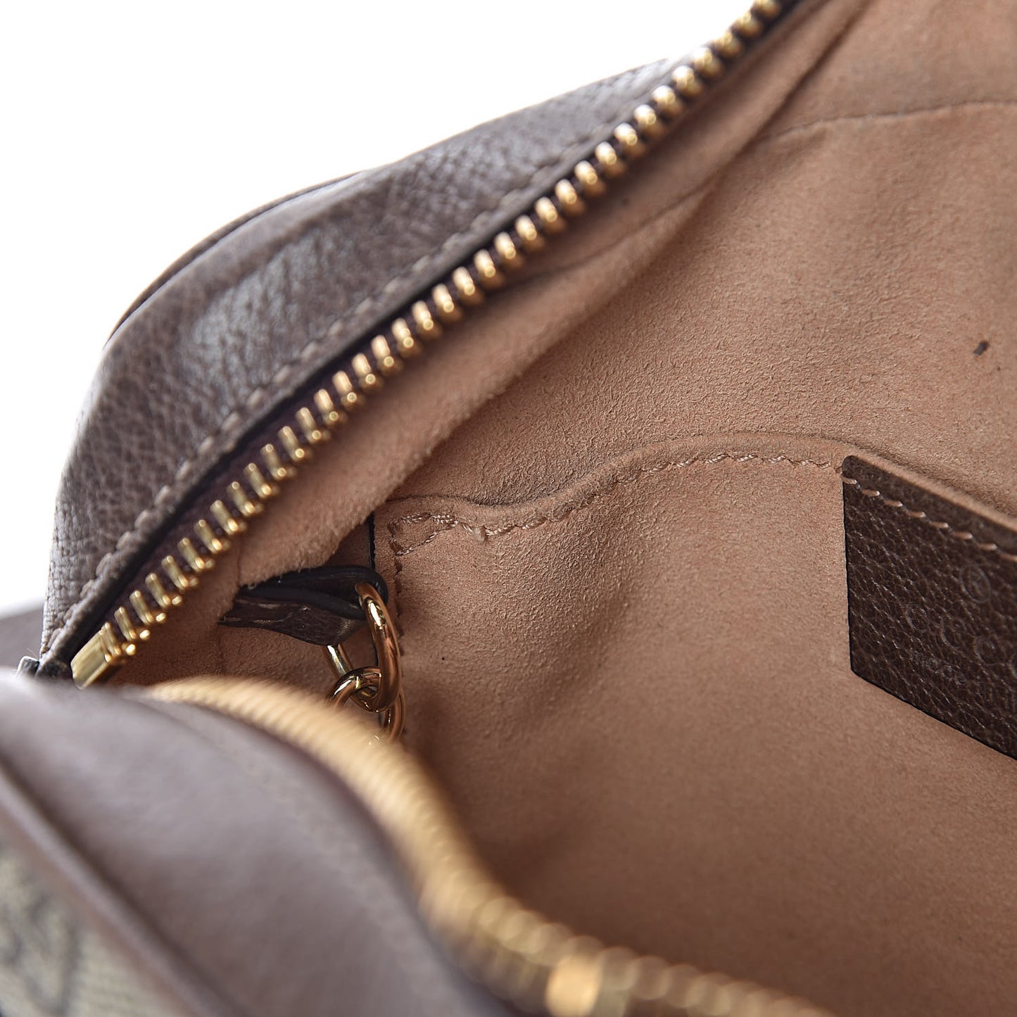 GG Supreme Monogram Web Mini Ophidia Shoulder Bag Brown