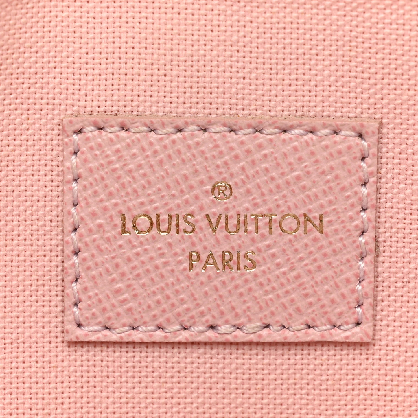 Damier Azur Pochette Felicie Chain Wallet Rose Ballerine