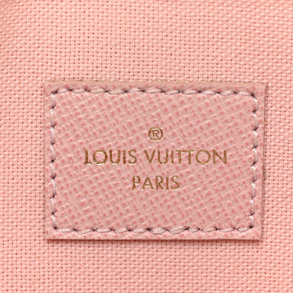 Louis Vuitton Damier Azur Pochette Felicie Chain Wallet Rose Ballerine 7 of 11