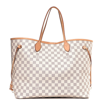 Louis Vuitton Damier Azur Neo Neverfull GM Rose Ballerine 1 of 15