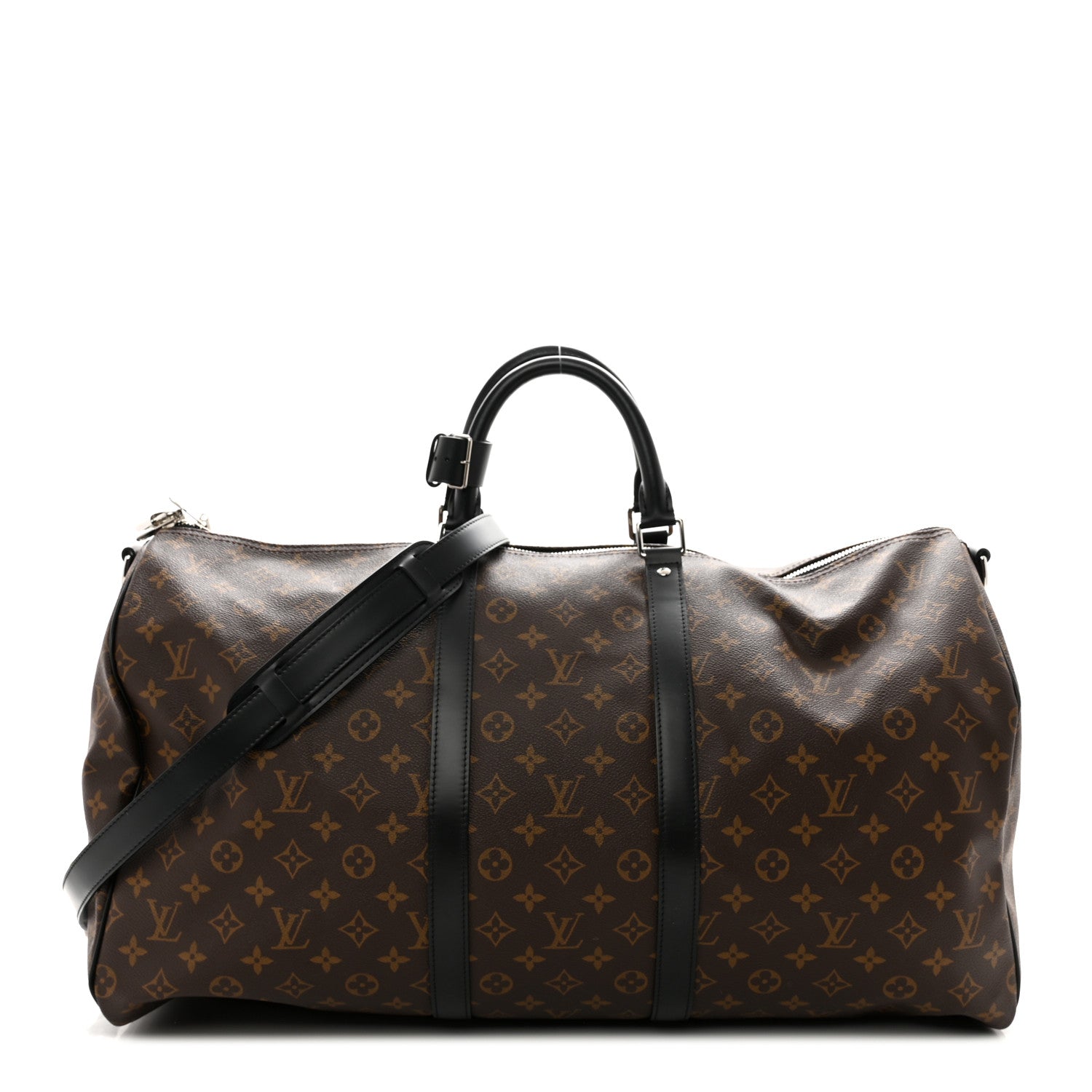 Louis Vuitton Monogram Macassar Keepall Bandouliere 55 1 of 9