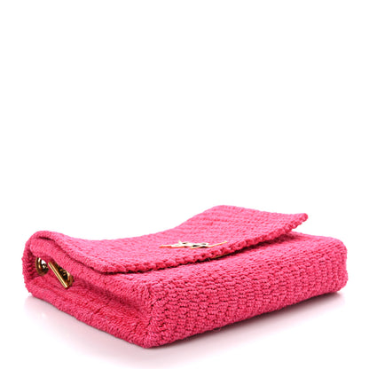 Saint Laurent Raffia Medium Monogram Kate Satchel Pink Glow 4 of 10