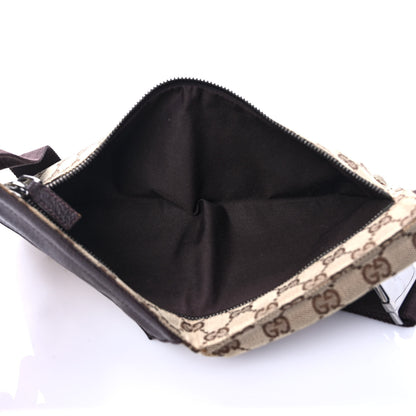 Gucci GG Monogram Double Pocket Belt Bag Dark Brown 4 of 12