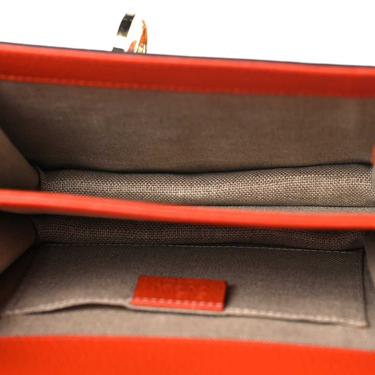 Gucci Dollar Calfskin Small Interlocking G Shoulder Bag Sun Orange 5 of 10