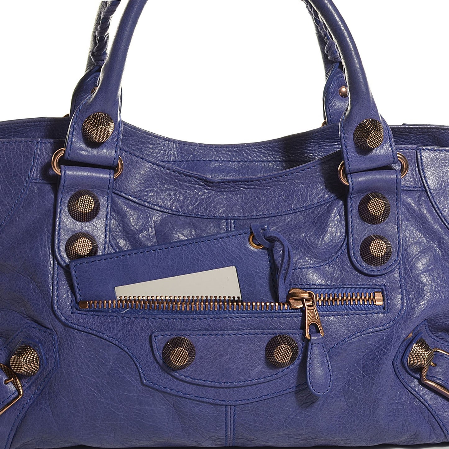 Agneau Giant 21 Rose Gold Hardware Part Time Bleu Lavande