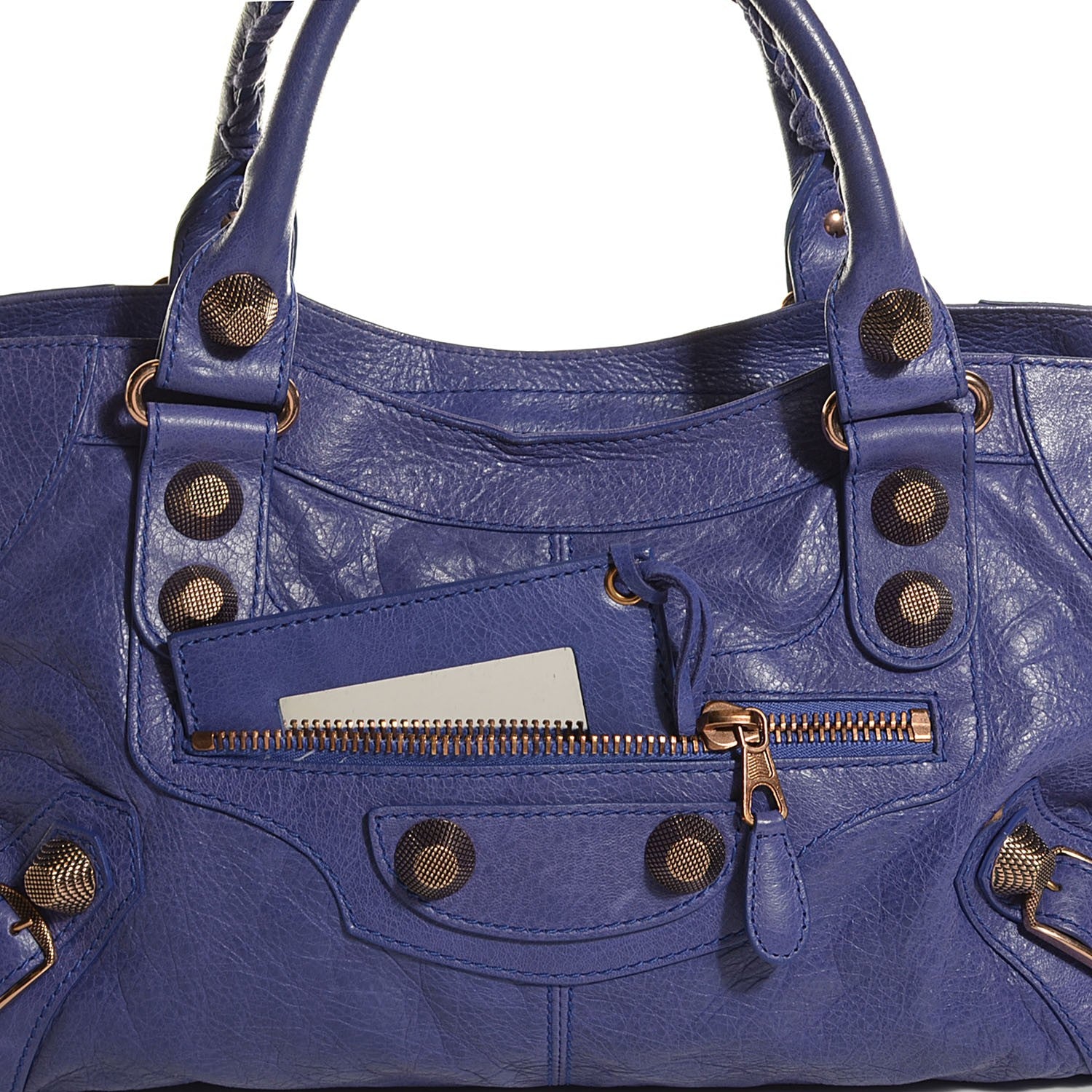 Balenciaga Agneau Giant 21 Rose Gold Hardware Part Time Bleu Lavande 6 of 11
