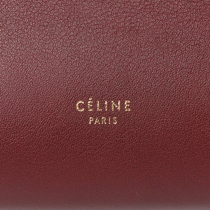 Celine Smooth Calfskin Bi-Color Mini Belt Bag Burgundy Black 6 of 11