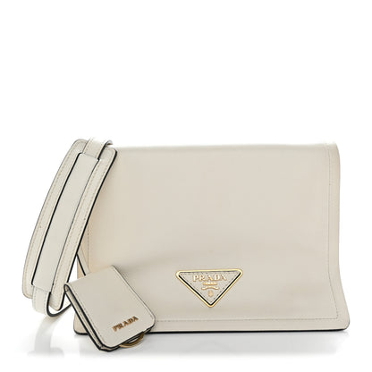 Prada Glace Calf Shoulder Bag White 1 of 11