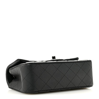 Chanel Lambskin Quilted Mini Rectangular Flap So Black 4 of 11