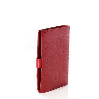 Louis Vuitton Vernis Small Ring Agenda Cover Red 2 of 9