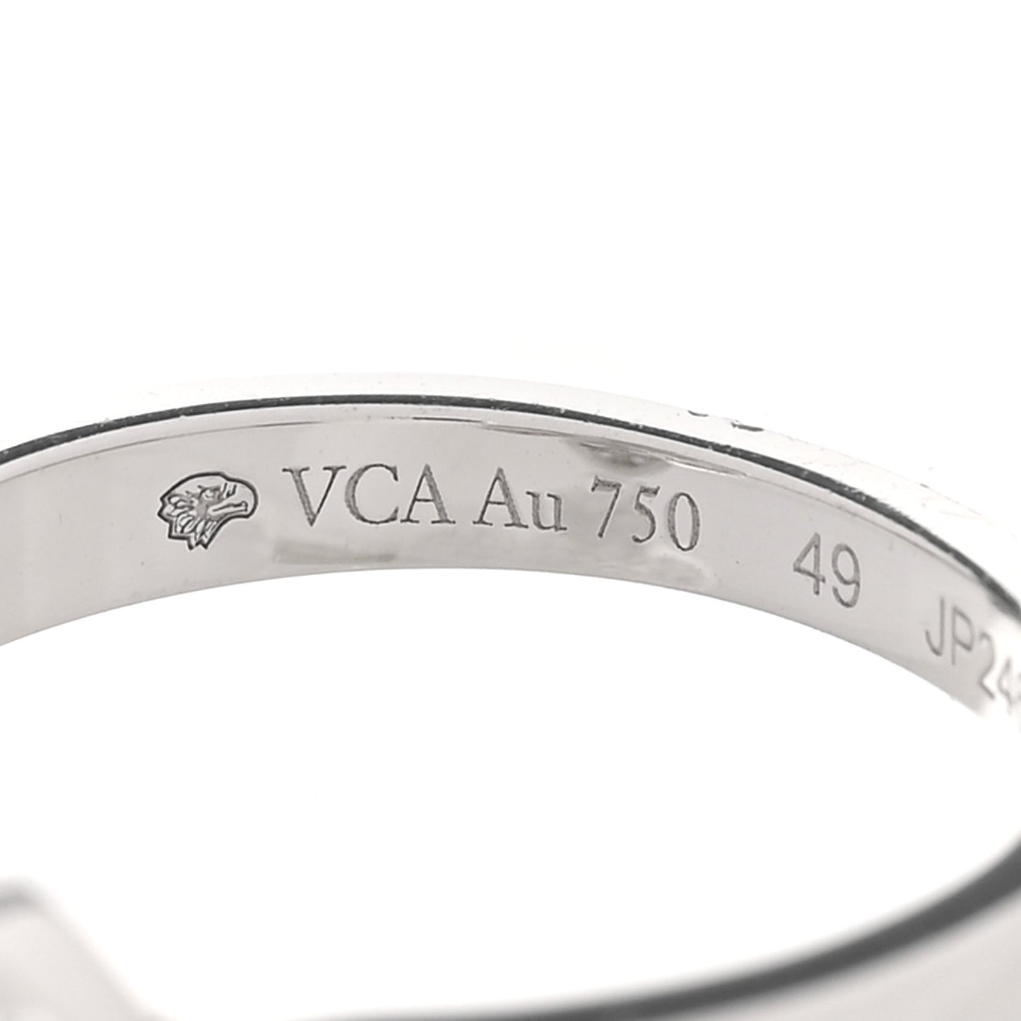18K White Gold Diamond Small Frivole Ring 49 5