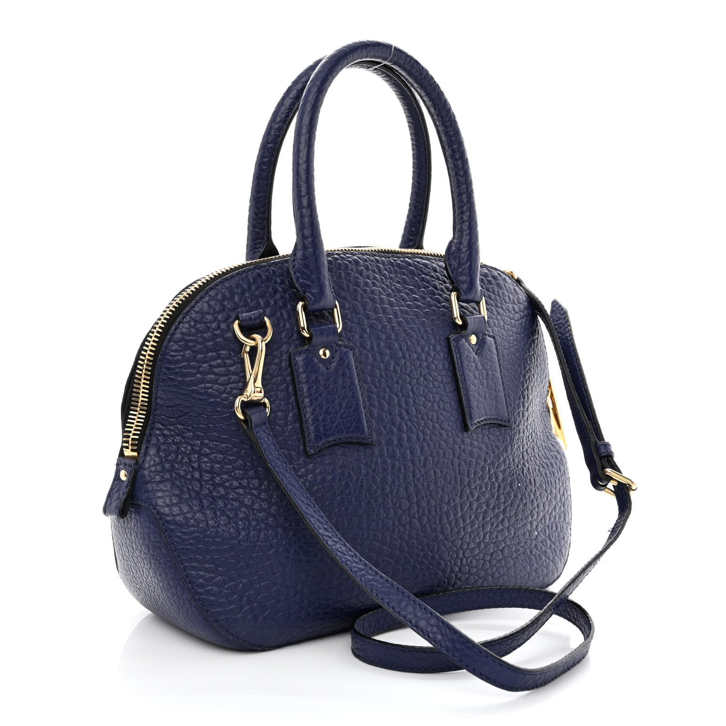 Heritage Grain Small Orchard Bowling Bag Navy Blue