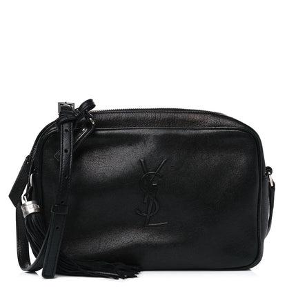 Saint Laurent Lambskin Monogram Small Lou Camera Bag Black 1 of 11