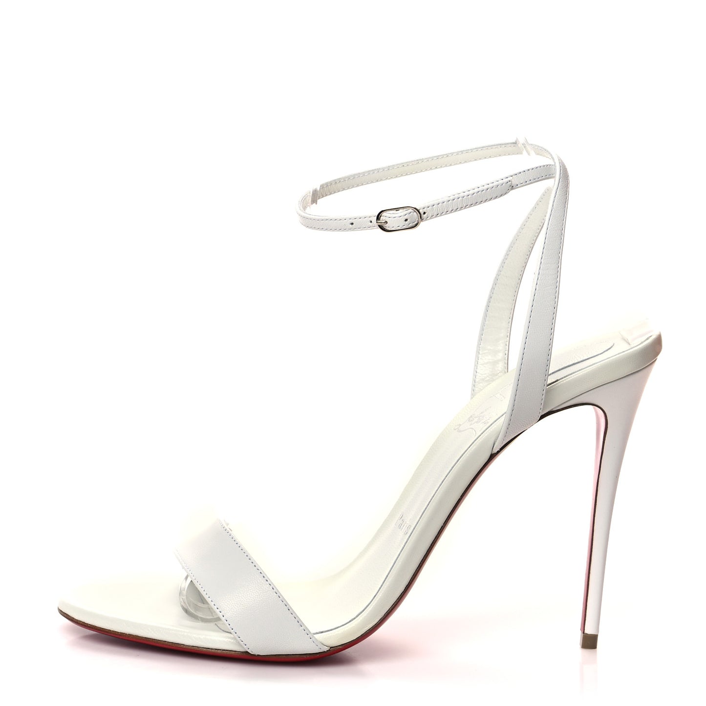 Nappa Loubi Girl 100 Sandals 39.5 White