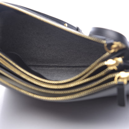 Celine Lambskin Large Trio Crossbody Bag Black 5 of 12