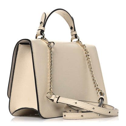 Jimmy Choo Grainy Calfskin JC Top Handle Beige 3 of 9