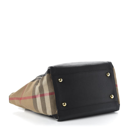Burberry Grainy Calfskin House Check Small Canterbury Black 4 of 10