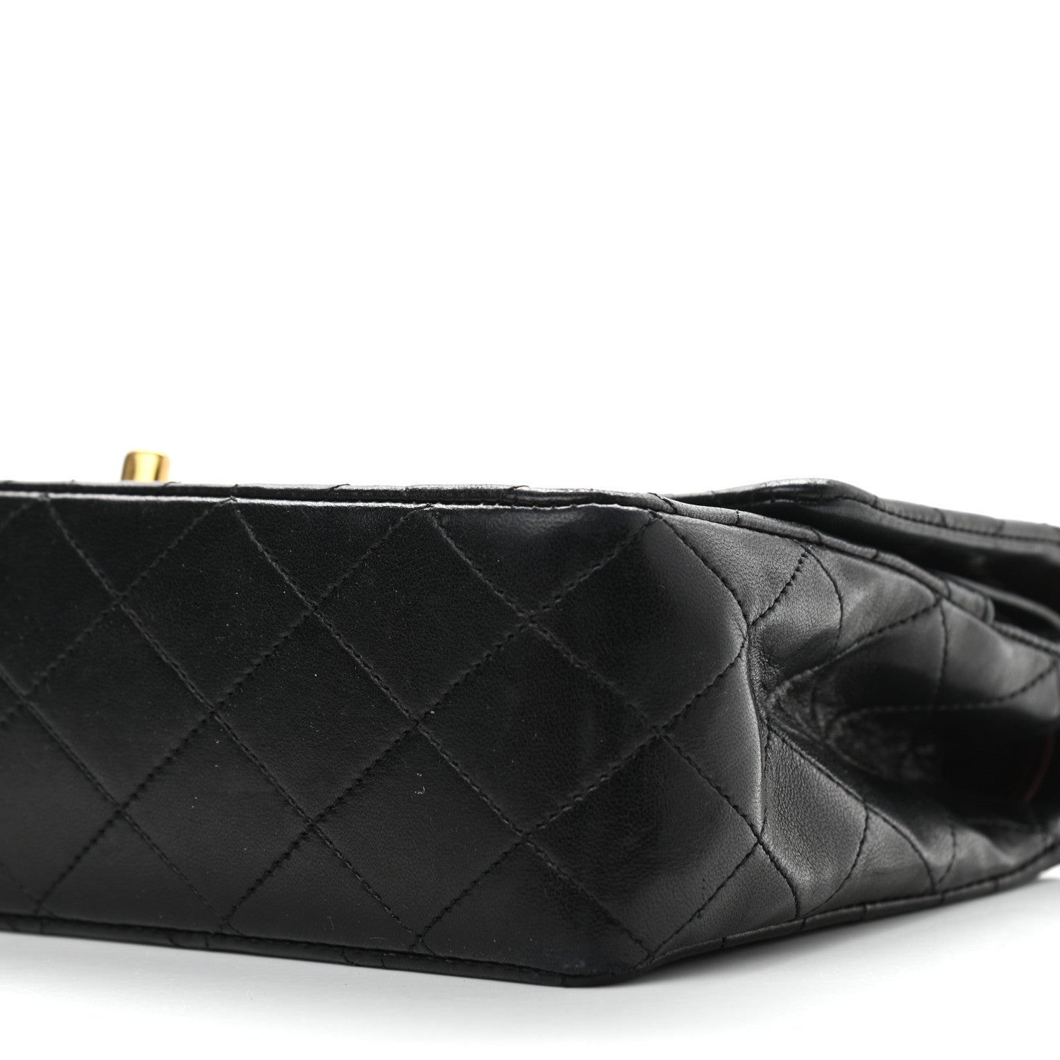 Chanel Lambskin Quilted Medium Double Flap Black 11 of 15