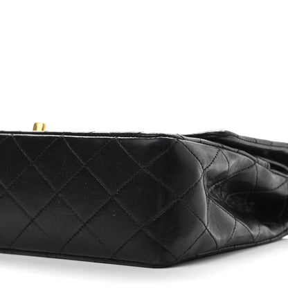 Chanel Lambskin Quilted Medium Double Flap Black 11 of 15