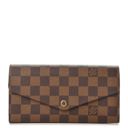 Louis Vuitton Damier Ebene Sarah Wallet NM 1 of 6