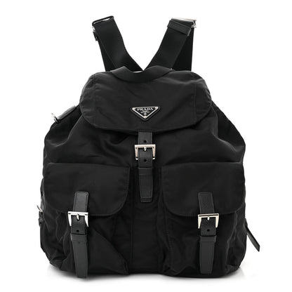 Prada Re-Nylon Tessuto Saffiano Medium Backpack Black 1 of 11
