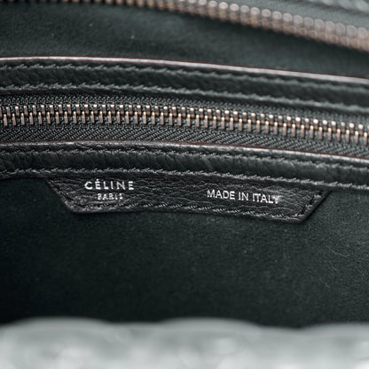 Celine Drummed Calfskin Mini Luggage Black 7 of 13