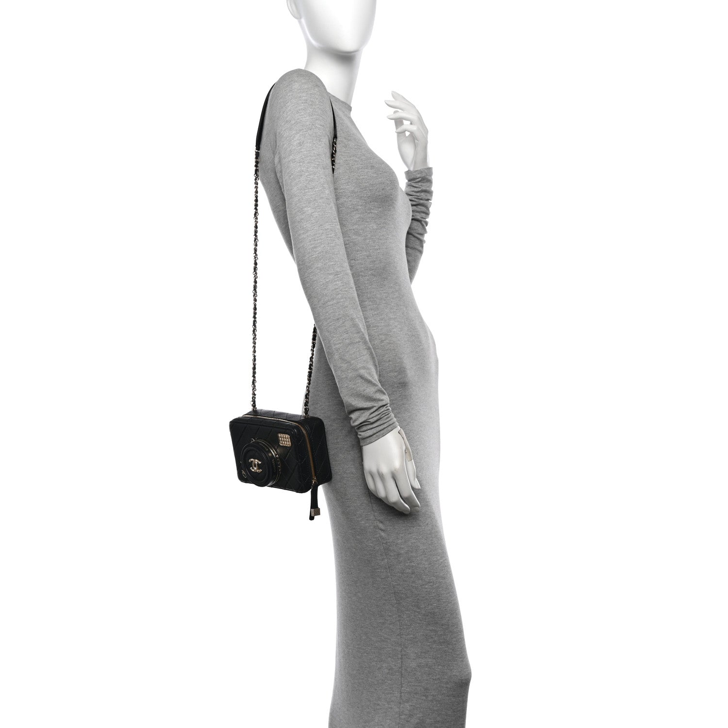 Chanel Lambskin Quilted Coco Click Bag Black 2 of 10