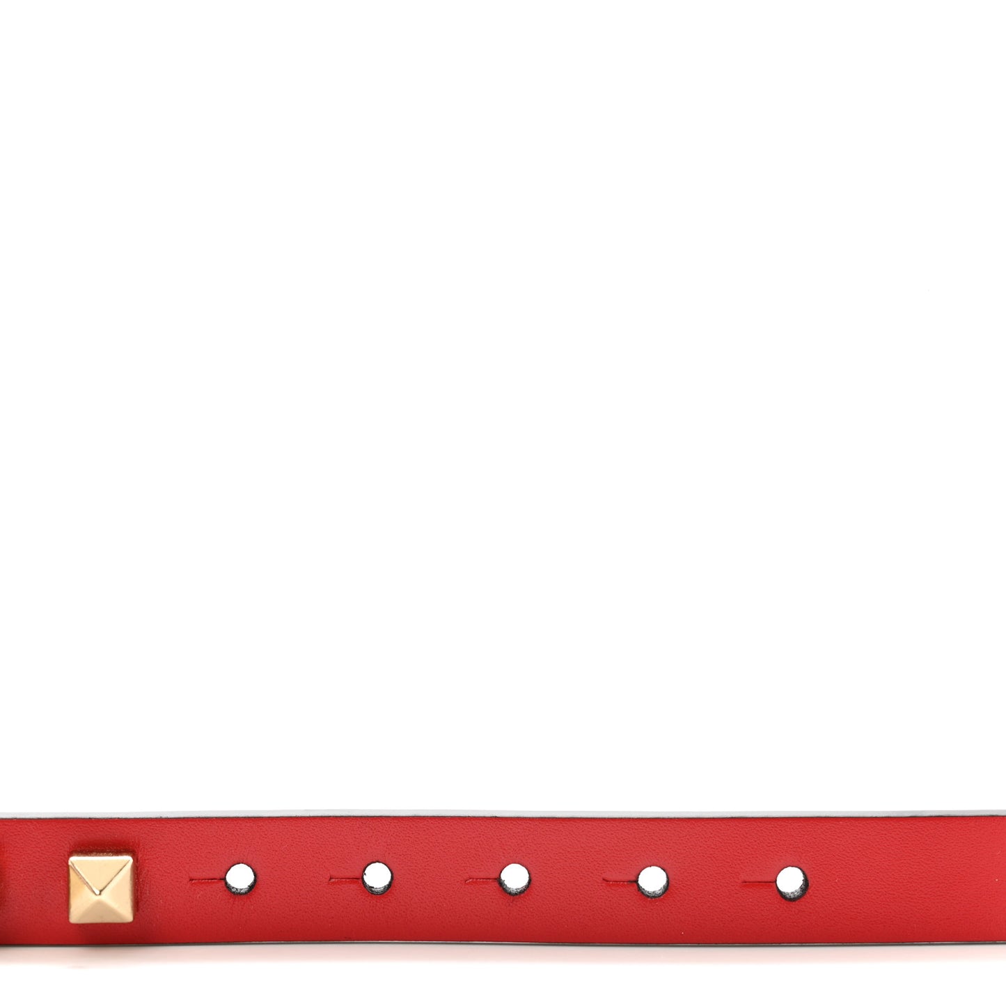Calfskin Rockstud Belt 85 34 Red