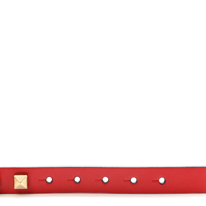 Valentino Garavani Calfskin Rockstud Belt 85 34 Red 3 of 5