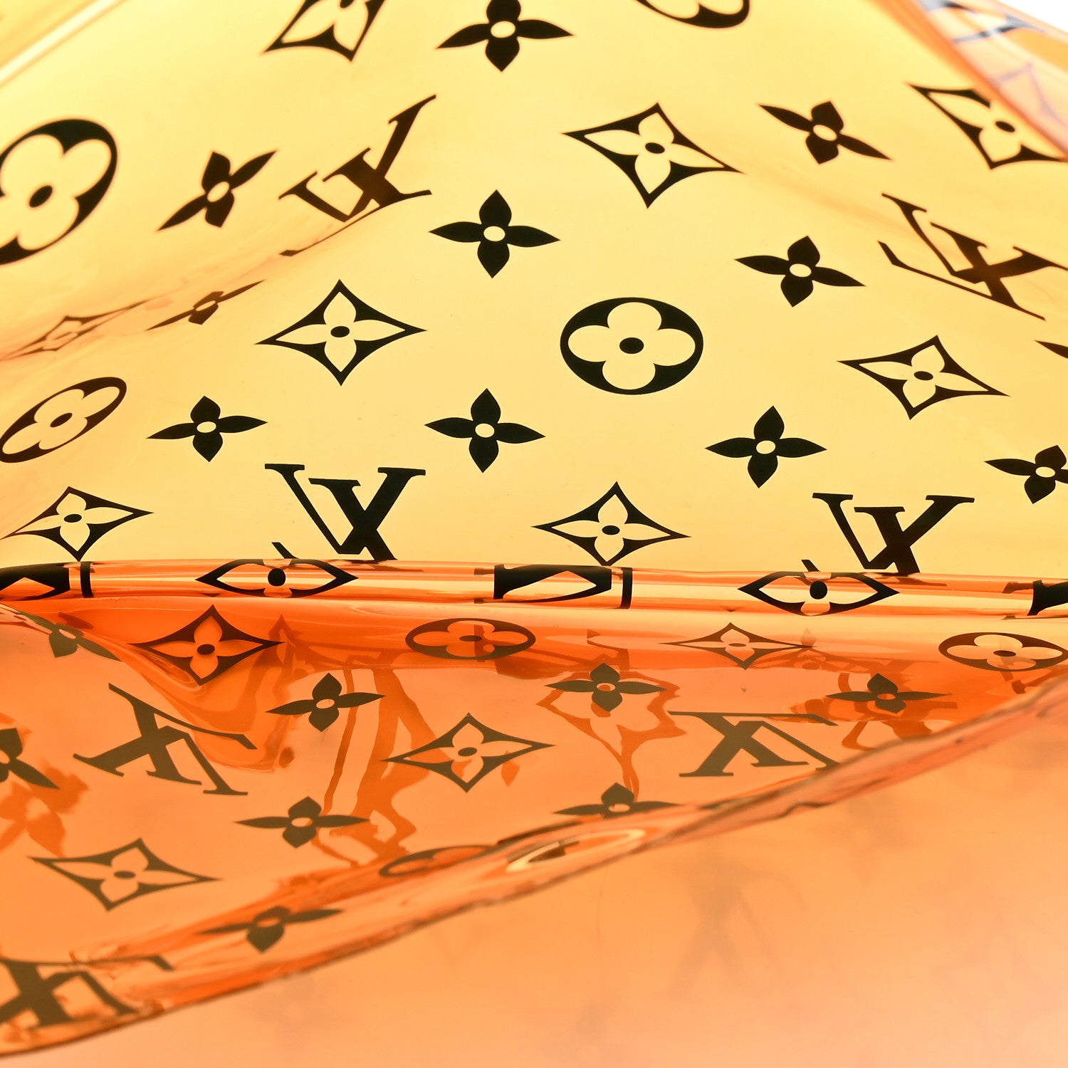 Louis Vuitton PVC Monogram Printed Envelope Pouch Orange 5 of 5