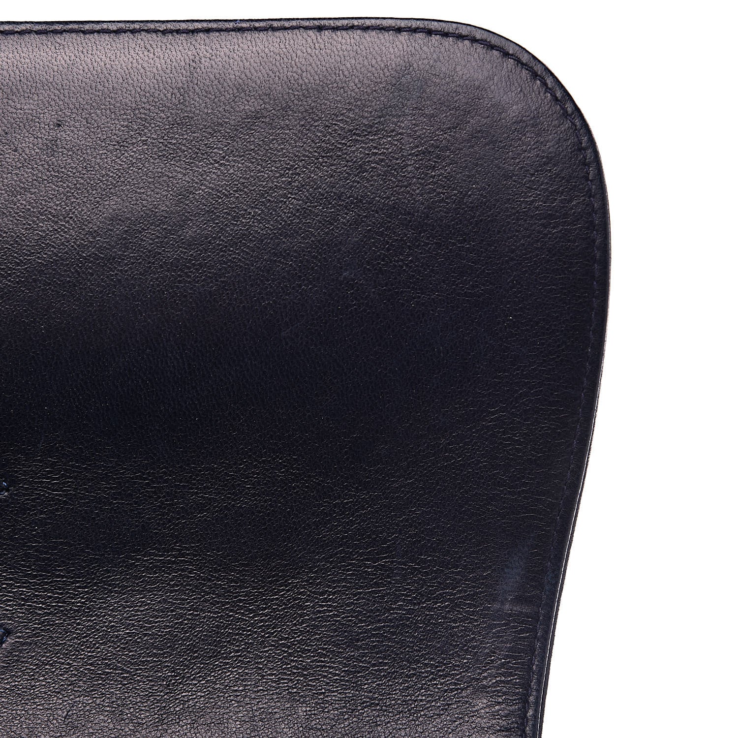 Chanel Lambskin Quilted Medium Single Flap Navy Blue 15 of 16