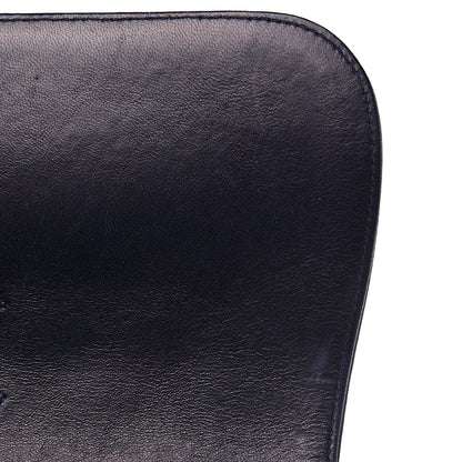 Chanel Lambskin Quilted Medium Single Flap Navy Blue 15 of 16