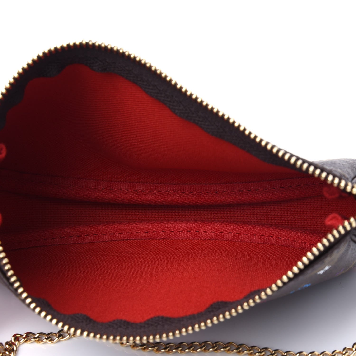 Louis Vuitton Monogram 2020 Christmas Animation Bumper Cars Mini Pochette Accessories Coquelicot 3 of 4